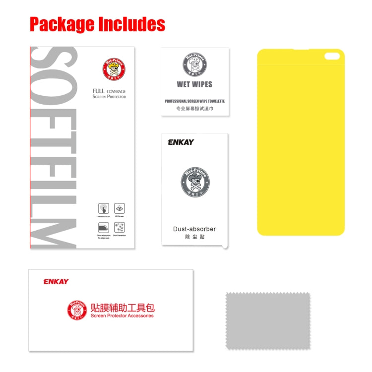 ENKAY Hat-Prince 0.1mm 3D Full Screen Protector Explosion-proof Hydrogel Film for Galaxy S10+, TPU+TPE+PET Material - For Samsung by ENKAY | Online Shopping South Africa | PMC Jewellery | Buy Now Pay Later Mobicred