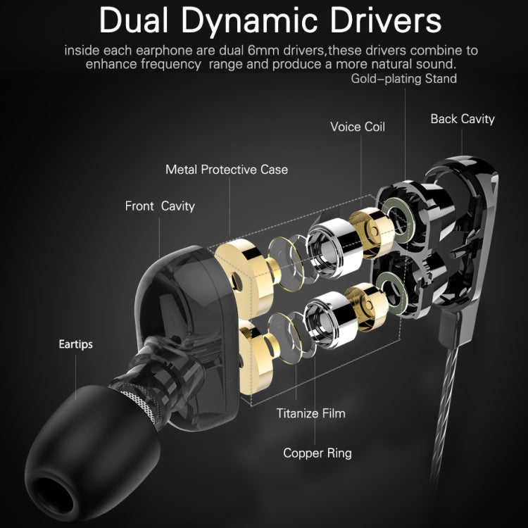Langsdom Double Moving Coil with Wheat Headset(Black) - Bluetooth Earphone by Langsdom | Online Shopping South Africa | PMC TechLife | Buy Now Pay Later Mobicred