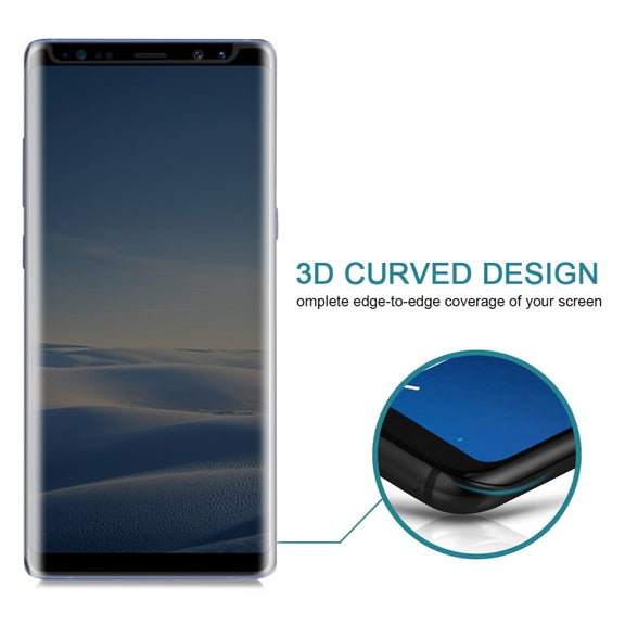 For Galaxy Note 8 0.26mm 9H Surface Hardness 3D Curved Privacy Anti-glare Non-full Screen Tempered Glass Screen Protector (Transparent)