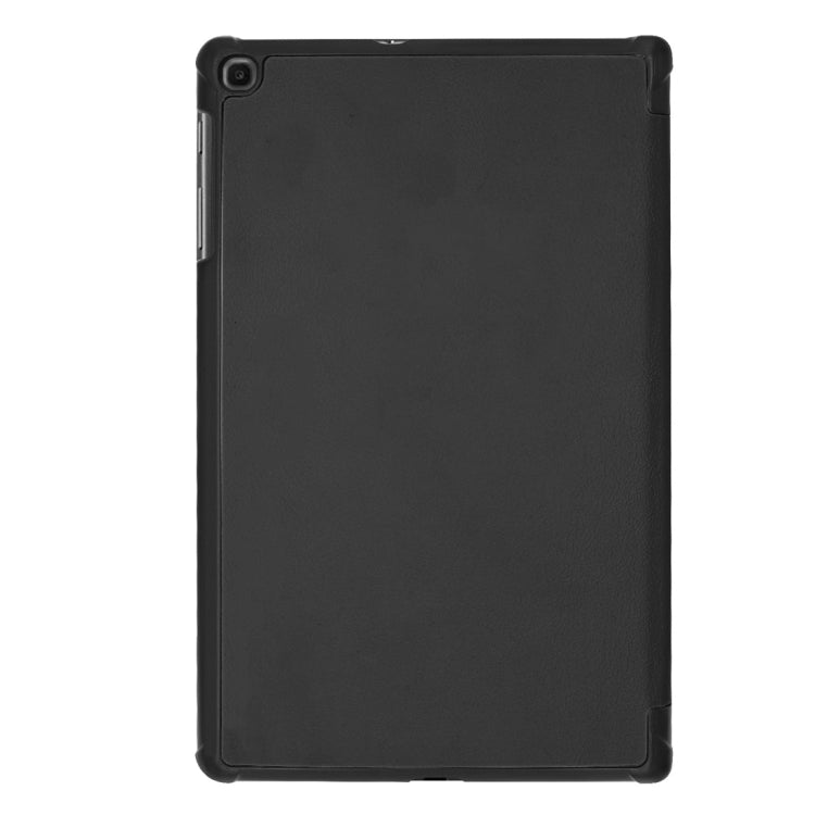 Custer Texture Horizontal Flip PU Leather Case for Galaxy Tab A 10.1 2019 (T515 / T510), with Three-folding Holder & Sleep / Wake-up Function (Black) - free shipping - PMC Jewellery - Order now!