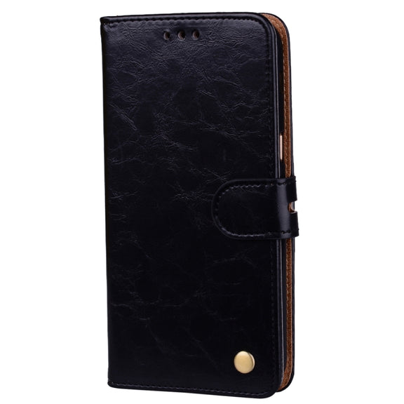For Samsung Galaxy A5 (2017) Business Style Oil Wax Texture Horizontal Flip Leather Case with Holder & Card Slots & Wallet(Black)