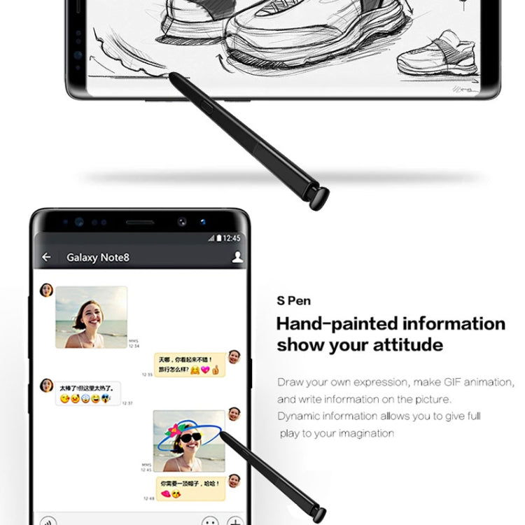 For Galaxy Note 8 / N9500 Touch Stylus S Pen(Blue)