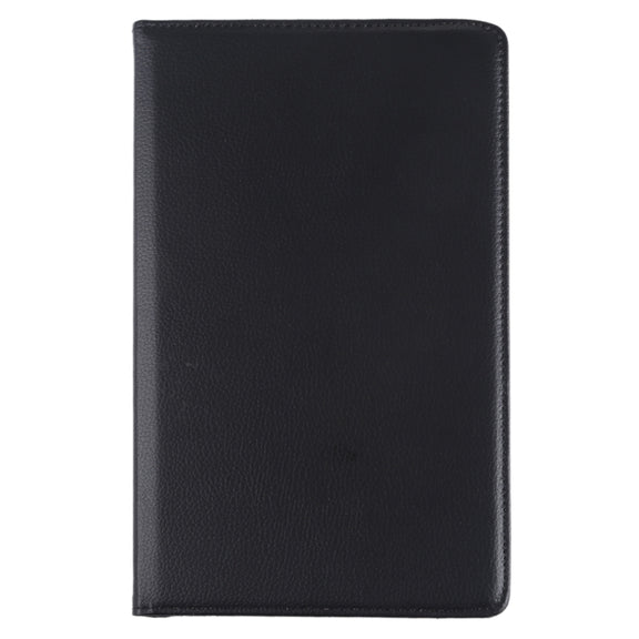 Litchi Texture Horizontal Flip 360 Degrees Rotation Leather Case for Galaxy Tab A 10.1 (2019) T510 / T515, with Holder (Black)