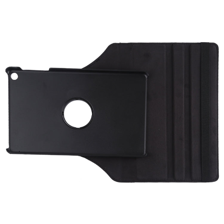 Litchi Texture Horizontal Flip 360 Degrees Rotation Leather Case for Galaxy Tab A 10.1 (2019) T510 / T515, with Holder (Black)