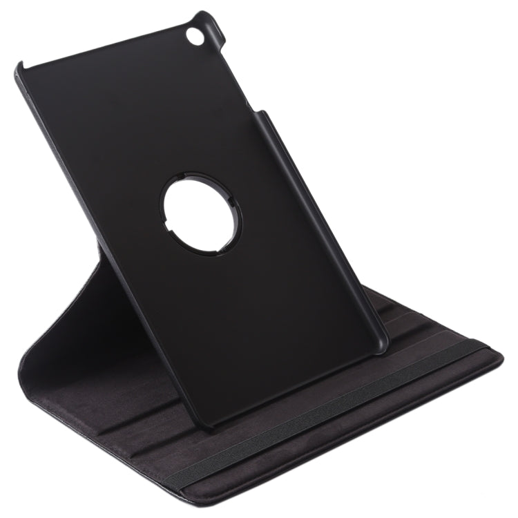 Litchi Texture Horizontal Flip 360 Degrees Rotation Leather Case for Galaxy Tab A 10.1 (2019) T510 / T515, with Holder (Black)