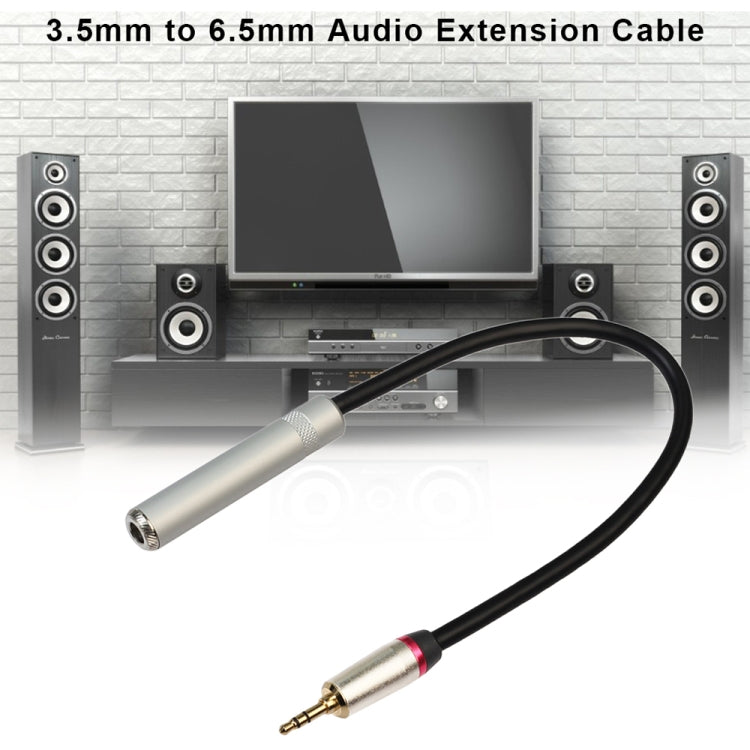 REXLIS TC128MF 3.5mm Male to 6.5mm Female Audio Adapter Cable, Length: 30cm - Audio Adapter by REXLIS | Online Shopping South Africa | PMC Jewellery | Buy Now Pay Later Mobicred