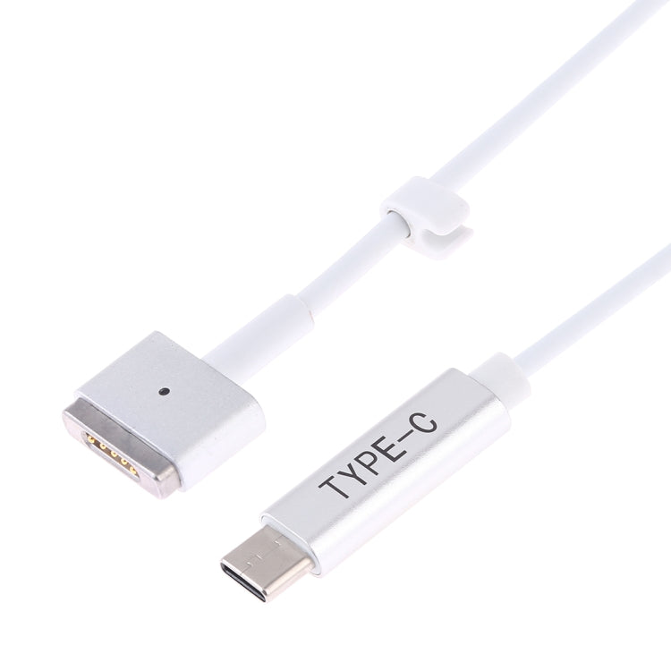85W 5 Pin MagSafe 2 (T-Shaped) to USB-C / Type-C PD Charging Cable(White)