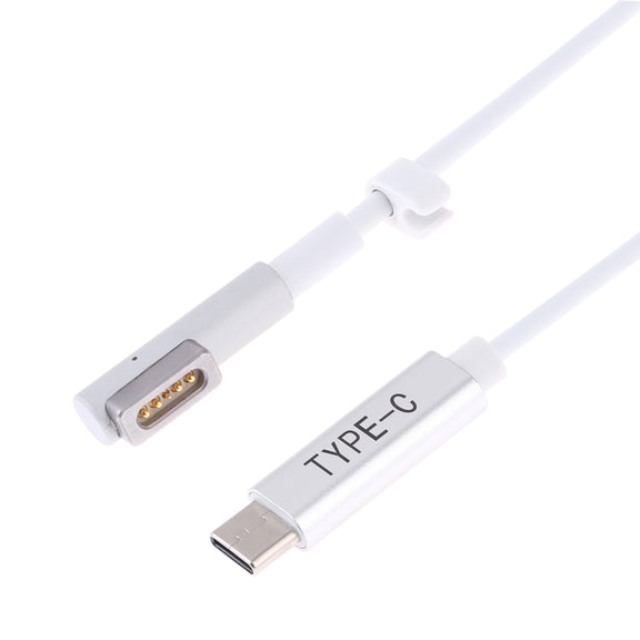 85W 5 Pin MagSafe 1 (L-Shaped) to USB-C / Type-C PD Charging Cable(White)