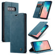 CaseMe-013 Multifunctional Retro Frosted Horizontal Flip Leather Case for Galaxy S10 E, with Card Slot & Holder & Wallet (Blue) - free shipping - PMC TechLife - Order now!