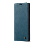 CaseMe-013 Multifunctional Retro Frosted Horizontal Flip Leather Case for Galaxy S10 E, with Card Slot & Holder & Wallet (Blue)
