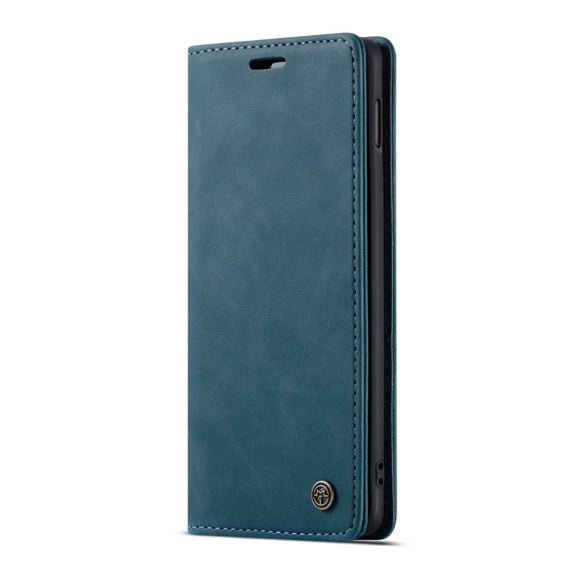 CaseMe-013 Multifunctional Retro Frosted Horizontal Flip Leather Case for Galaxy S10 E, with Card Slot & Holder & Wallet (Blue)