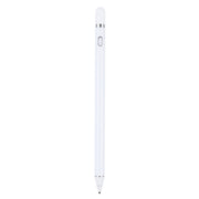 Long Universal Rechargeable Capacitive Touch Screen Stylus Pen with 2.3mm Superfine Metal Nib for iPhone, iPad, Samsung, and Other Capacitive Touch Screen Smartphones or Tablet PC(White)