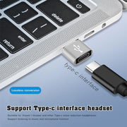 USB-C / Type-C Female to USB 2.0 Male Aluminum Alloy Adapter, Support Charging & Transmission(Silver)