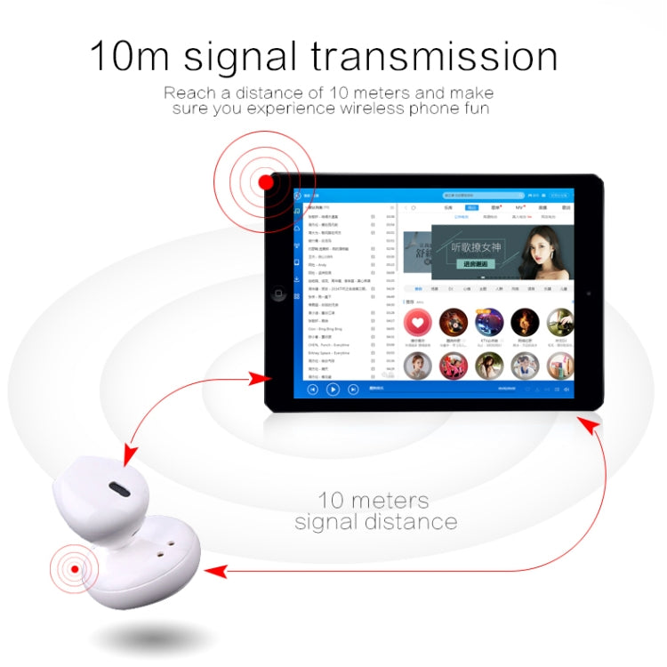 SABBAT J012 Single Ear Mini Bluetooth 4.2 In-Ear Stereo Earphone with Charging Box, For iPad, iPhone, Galaxy, Huawei, Xiaomi, LG, HTC and Other Smart Phones - free shipping - PMC Jewellery - Order now!