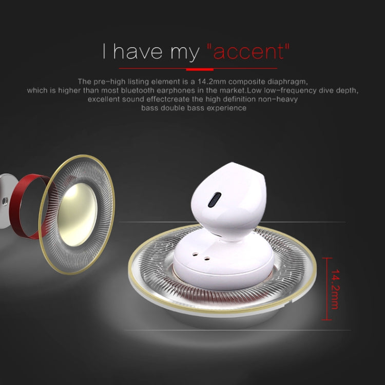 SABBAT J012 Single Ear Mini Bluetooth 4.2 In-Ear Stereo Earphone with Charging Box, For iPad, iPhone, Galaxy, Huawei, Xiaomi, LG, HTC and Other Smart Phones - free shipping - PMC Jewellery - Order now!