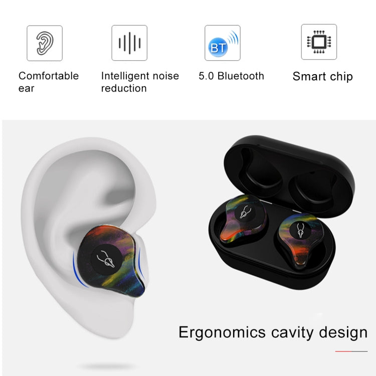 SABBAT X12PRO Mini Bluetooth 5.0 In-Ear Stereo Earphone with Charging Box, For iPad, iPhone, Galaxy, Huawei, Xiaomi, LG, HTC and Other Smart Phones(Fantasy) - free shipping - PMC Jewellery - Order now!