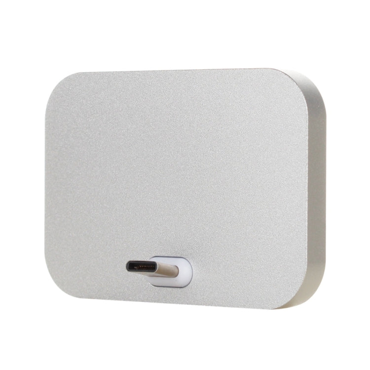 USB-C / Type-C Aluminum Alloy Desktop Station Dock Charger(Silver)