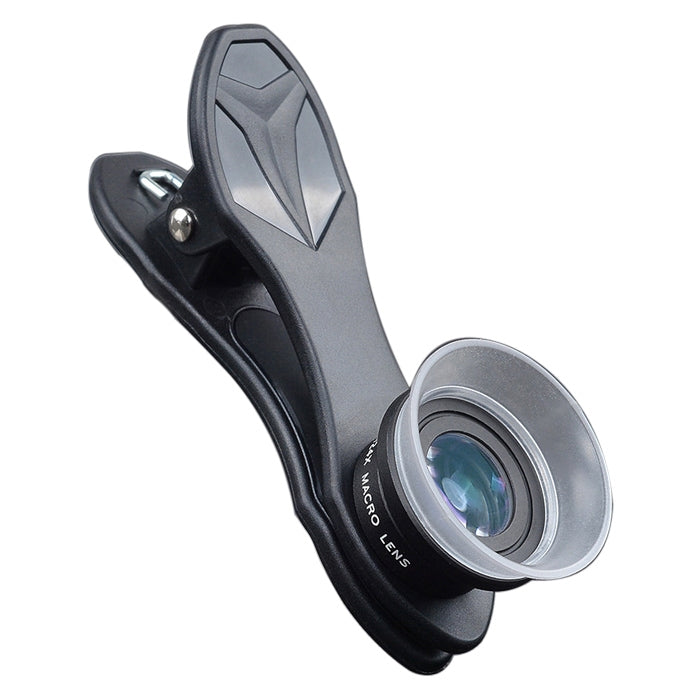 APEXEL APL-24X-H 2 in 1 Universal External 12X & 24X Macro Mobile Phone Lens with Lens Hood - Combination Lens by APEXEL | Online Shopping South Africa | PMC TechLife