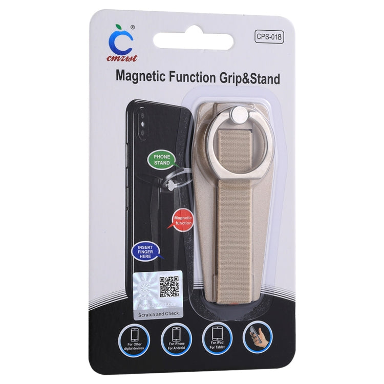 Universal Durable Finger Ring Phone Holder Sling Grip Anti-slip Stand(Gold)
