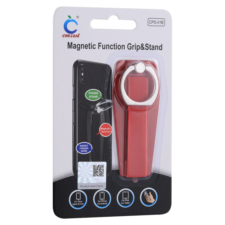 Universal Durable Finger Ring Phone Holder Sling Grip Anti-slip Stand(Red) - Ring Holder by PMC TechLife | Online Shopping South Africa | PMC TechLife