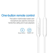 USB-C / Type-C Interface In Ear Wired HiFi Mega Bass Earphone with Mic