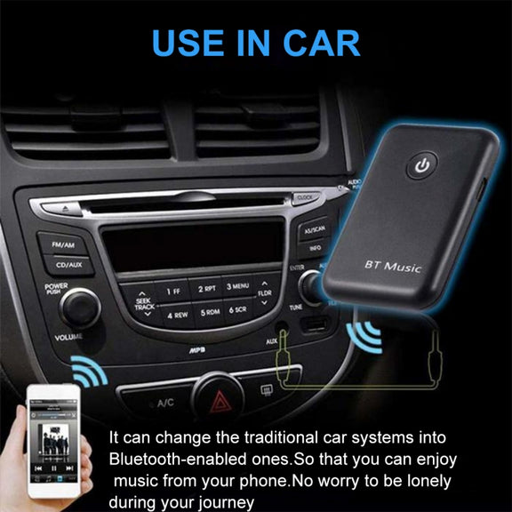 YPF-03 2 in 1 Bluetooth 4.2 Transmitter & Receiver  3.5mm Wireless Audio Adapter, Transmission Distance: 20m, For PC, TV, Home Stereo, Phone