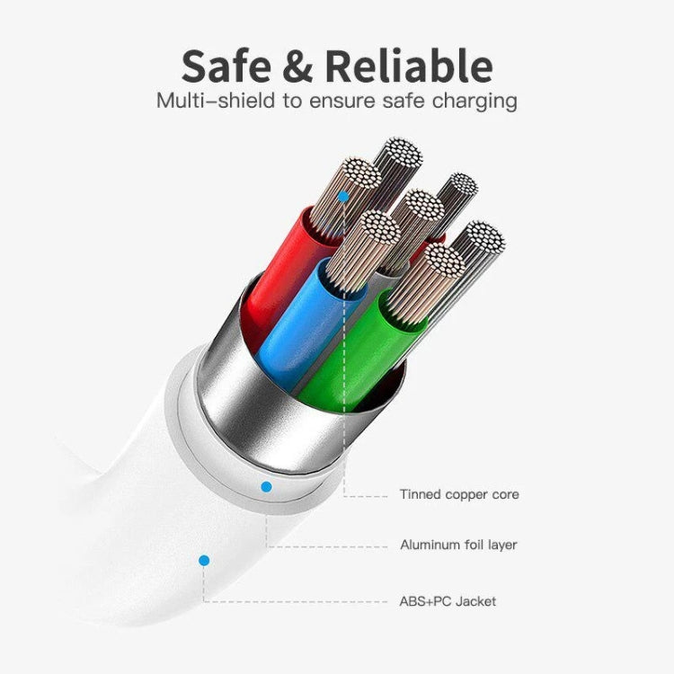 USB-C / Type-C to USB-C / Type-C PD Fast Charging & Sync Data Cable, Cable Length: 14cm(White) - USB-C & Type-C Cable by PMC TechLife | Online Shopping South Africa | PMC TechLife