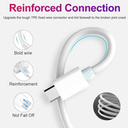 USB-C / Type-C to USB-C / Type-C PD Fast Charging & Sync Data Cable, Cable Length: 14cm(White)
