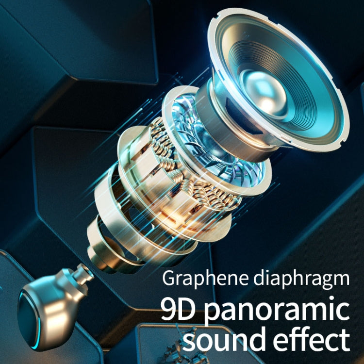 C1 Bluetooth 5.0 TWS Touch Polygonal Digital Display True Wireless Bluetooth Earphone with Charging Box(Black) - TWS Earphone by PMC TechLife | Online Shopping South Africa | PMC TechLife