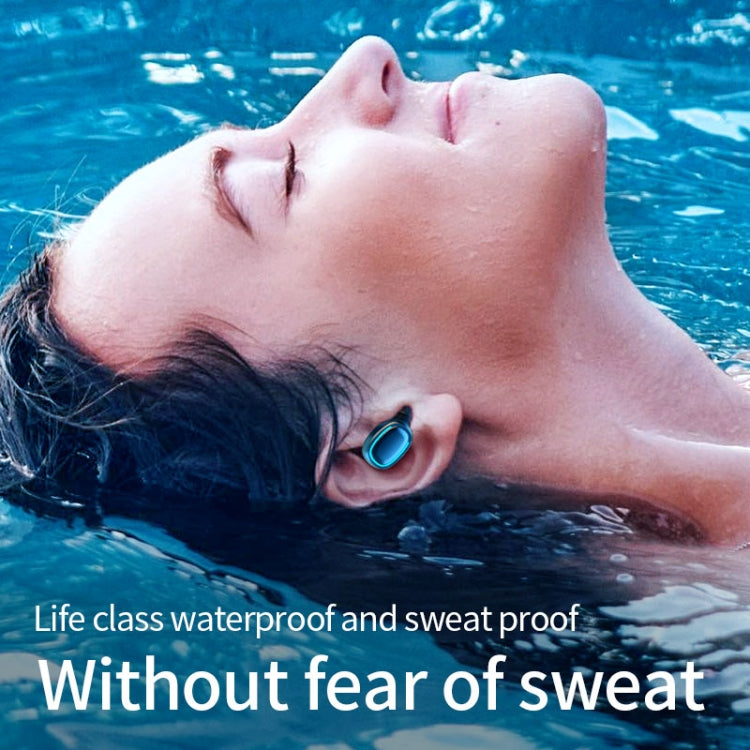 C1 Bluetooth 5.0 TWS Touch Polygonal Digital Display True Wireless Bluetooth Earphone with Charging Box(Black) - TWS Earphone by PMC TechLife | Online Shopping South Africa | PMC TechLife