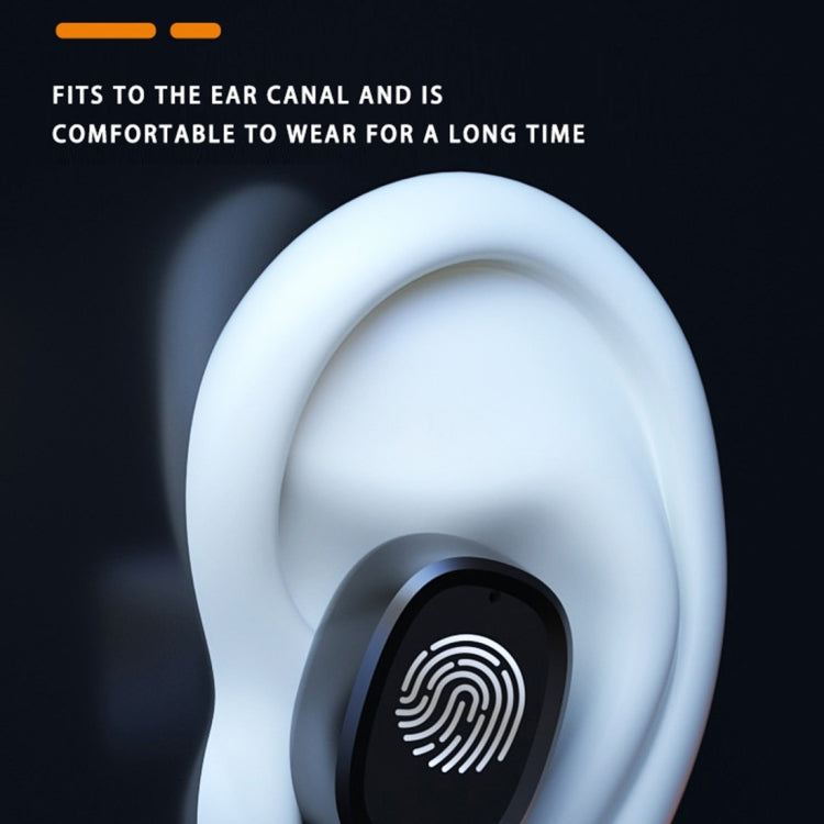 M8 Bluetooth 5.0 TWS Touch Digital Display True Wireless Bluetooth Earphone with Charging Box(Black)