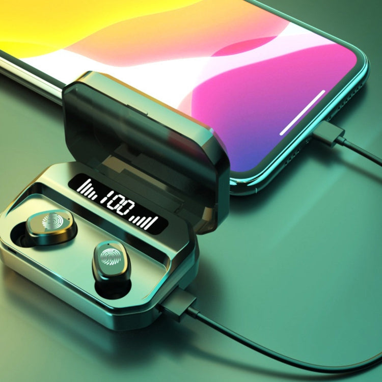 M8 Bluetooth 5.0 TWS Touch Digital Display True Wireless Bluetooth Earphone with Charging Box(Red) - TWS Earphone by PMC TechLife | Online Shopping South Africa | PMC TechLife