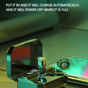 M8 Bluetooth 5.0 TWS Touch Digital Display True Wireless Bluetooth Earphone with Charging Box(Red)