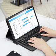 For Samsung Galaxy Tab S6 Lite 2024 / 2020 DUX DUCIS Detachable Bluetooth Keyboard Ultrathin Horizontal Flip Leather Tablet Case with Touchpad & Smart Sleep Function & Holder (Black)