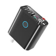 K16 2 in 1 3.5mm AUX + RAC Dual Output Plug-in Bluetooth 5.0 Audio Transmitter Receiver with Remote Control, US Plug (Black) - Audio Receiver Transmitter by PMC TechLife | Online Shopping South Africa | PMC TechLife
