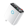 K16 2 in 1 3.5mm AUX + RAC Dual Output Plug-in Bluetooth 5.0 Audio Transmitter Receiver with Remote Control, US Plug (White) - Audio Receiver Transmitter by PMC TechLife | Online Shopping South Africa | PMC TechLife