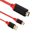2 in 1 USB-C / Type-C + USB Power Supply Interface to 4K x 2K Ultra HD HDMI Video Cable, Length: 2m - Cable & Adapters by PMC TechLife | Online Shopping South Africa | PMC TechLife