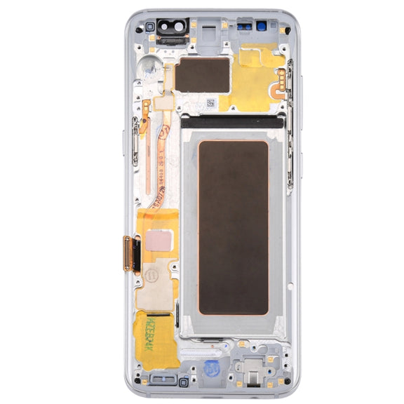 Original LCD Screen + Original Touch Panel with Frame for Galaxy S8 / G950 / G950F / G950FD / G950U / G950A / G950P / G950T / G950V / G950R4 / G950W / G9500(Silver)