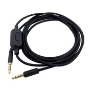 ZS0159 For Logitech G433 / G233 / G Pro / G Pro X 3.5mm Male to Male Gaming Headset Audio Cable with Wire-controlled, Cable Length: 2m(Black)