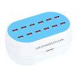 830-12 120W 12 USB Ports Multifunction Smart Charger Station AC100-240V, US Plug(White) - Multifunction Charger by PMC TechLife | Online Shopping South Africa | PMC TechLife