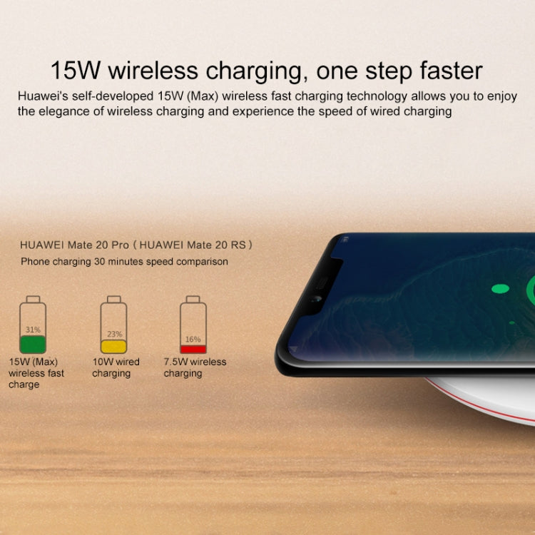 Huawei 15W Max Qi Standard Intelligent Fast Wireless Charger with 5A Cable and 10V / 4A Charging Plug(Black) - free shipping - PMC TechLife - Order now!