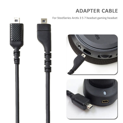 ZS0167 Sound Card Connecting Cable for Steelseries Arctis 3 5 7 Headphones - Headset Accessories by PMC Jewellery | Online Shopping South Africa | PMC Jewellery | Buy Now Pay Later Mobicred