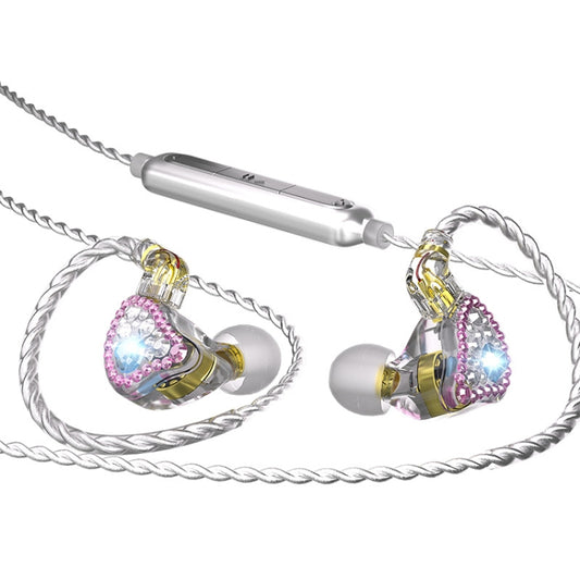 CVJ Liuli 3.5mm In-ear Wired Headset with Microphone, Length 1.25m (Red) - free shipping - PMC Jewellery - Order now!