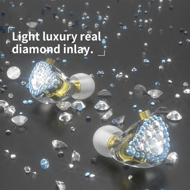 CVJ Liuli 3.5mm In-ear Wired Headset with Microphone, Length 1.25m (Blue) - free shipping - PMC TechLife - Order now!