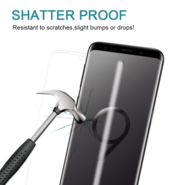 For Galaxy S9+ 9H Surface Hardness 3D Curved Edge Anti-scratch Full Screen HD Tempered Glass Screen Protector (Transparent) - free shipping - PMC Jewellery - Order now!