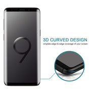 For Galaxy S9+ 9H Surface Hardness 3D Curved Edge Anti-scratch Full Screen HD Tempered Glass Screen Protector (Transparent)