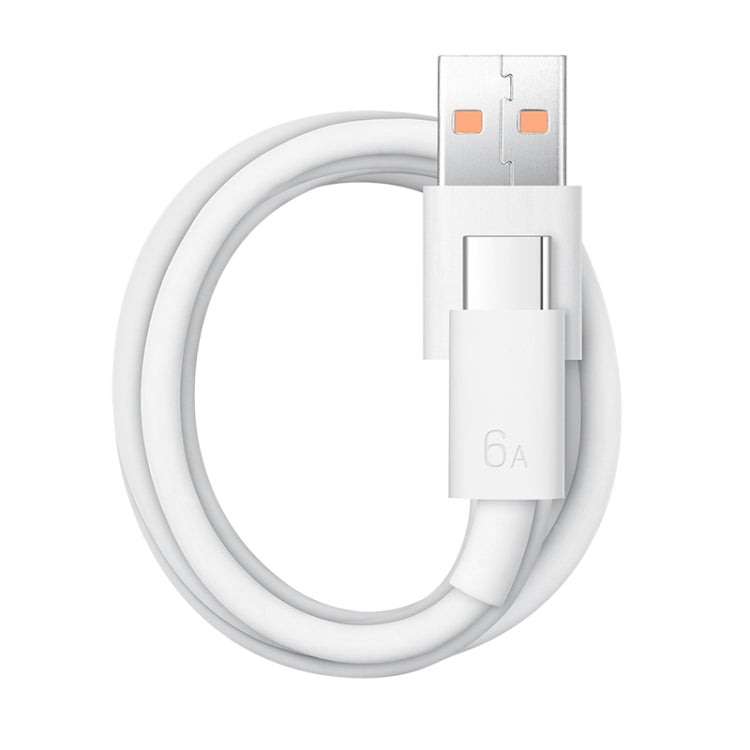 Original Huawei CC790 USB Type-A to USB-C / Type-C Interface 6A Data Cable, Cable Length: 1m(White) - free shipping - PMC TechLife - Order now!