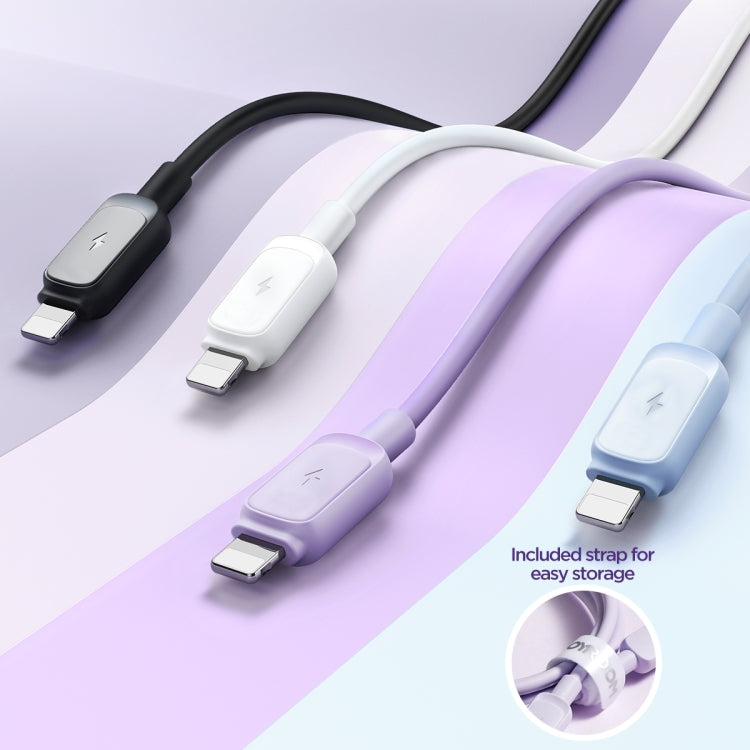 JOYROOM S-AL012A14 Multi-Color Series 2.4A USB to 8 Pin Fast Charging Data Cable, Length:1.2m(White) - Normal Style Cable by JOYROOM | Online Shopping South Africa | PMC TechLife