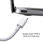 PD 5A USB-C / Type-C Male to USB-C / Type-C Male Fast Charging Cable, Cable Length: 2m (White)