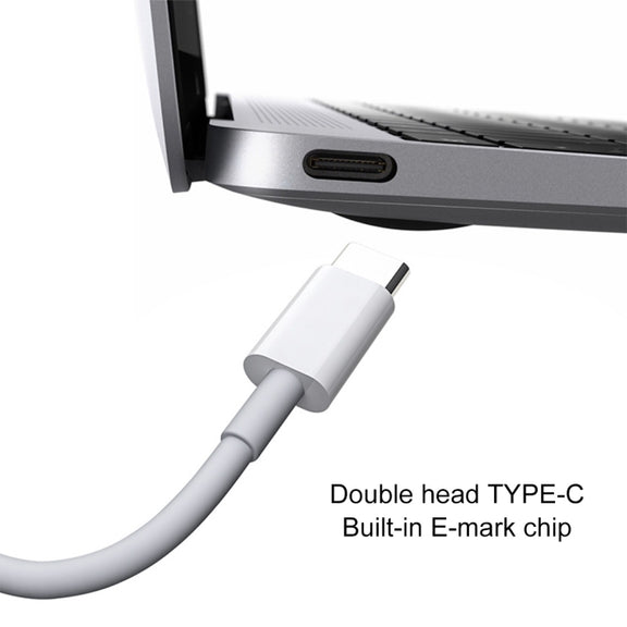 PD 5A USB-C / Type-C Male to USB-C / Type-C Male Fast Charging Cable, Cable Length: 2m (White)